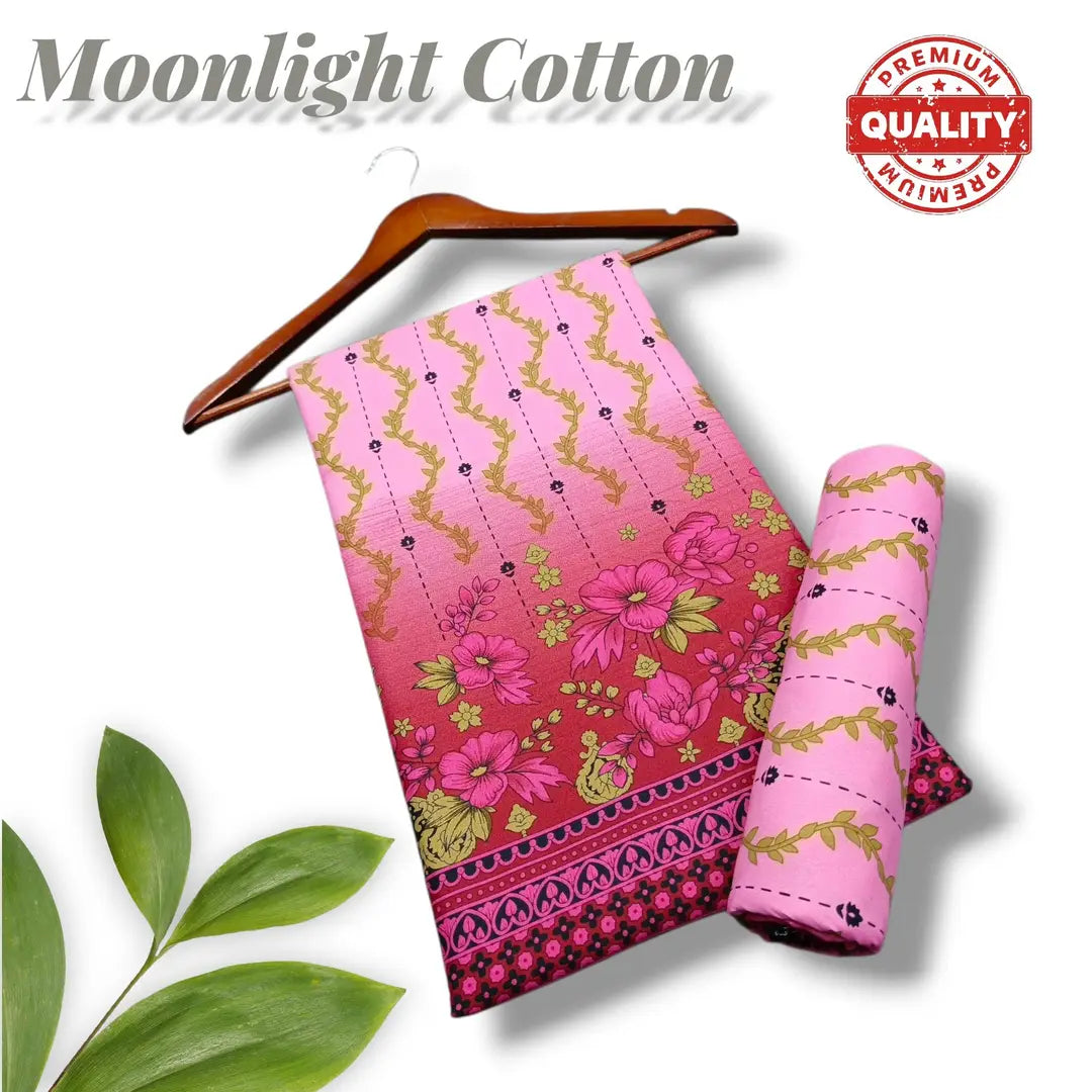 Elegant Women's Unstitched Printed 2-Piece Suit