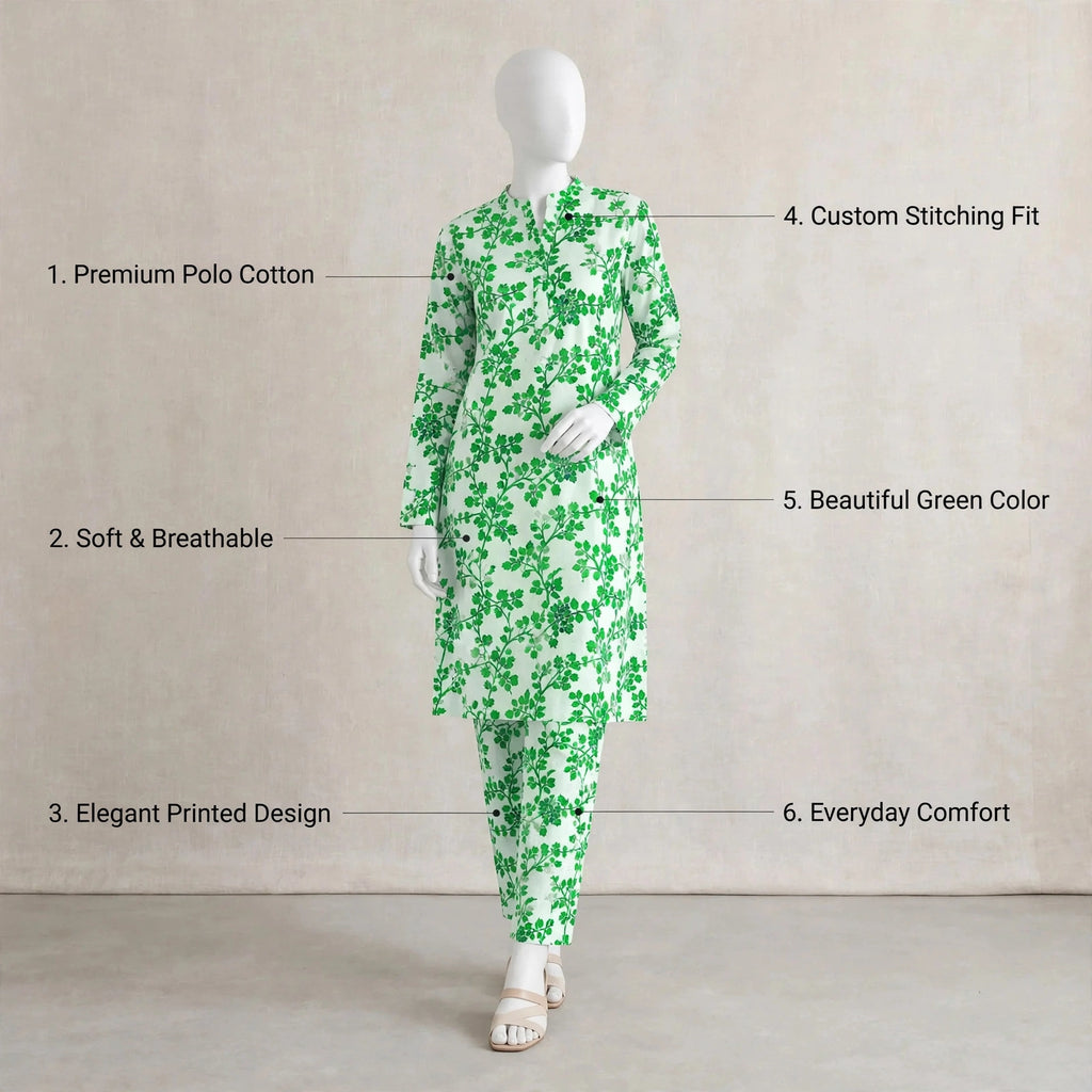 Women's Unstitched Printed 2-Piece Suit