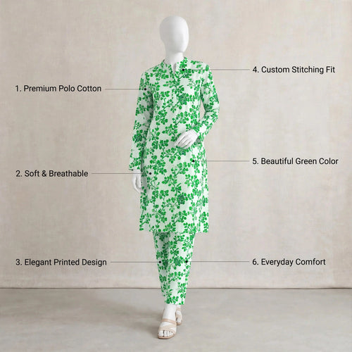 Women's Unstitched Printed 2-Piece Suit